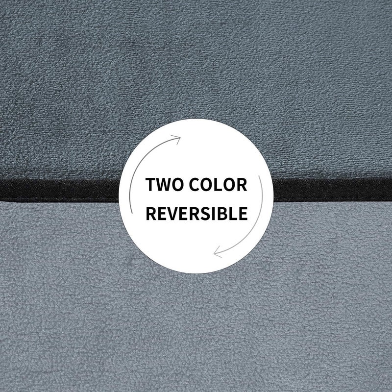 Softan Waterproof 100% Leak Proof Blanket for Baby Adults Pets Dogs Cats, Pee Proof, 3 Layer Protector for Bed, Sofa Couch and Other Furniture, 90"x90", Charcoal | Light Grey, Reversible Lightweight - Image 4